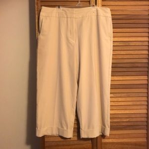 Cropped Beige Slacks